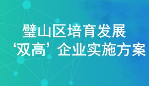 璧山區培育發展“雙高”企業實施方案