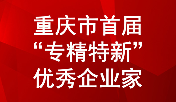 重慶市首屆“專精特新”中小企業優秀企業家