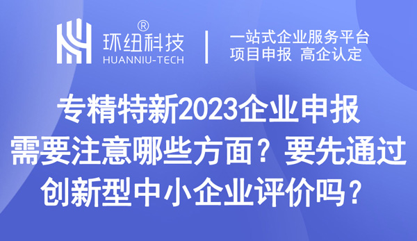 專精特新2023企業(yè)申報需要注意哪些方面