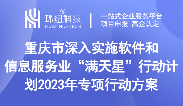 重慶市深入實施軟件和信息服務(wù)業(yè)“滿天星”行動計劃2023年專項行動方案