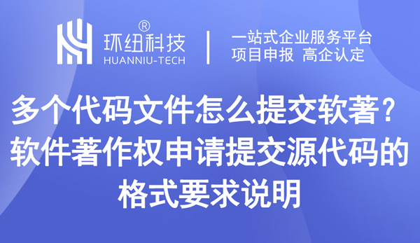 多個代碼文件怎么提交軟著