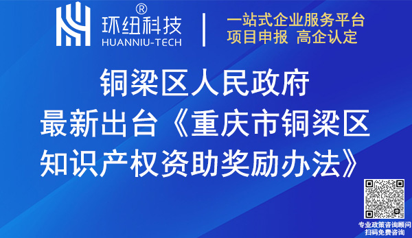 重慶市銅梁區知識產權資助獎勵辦法