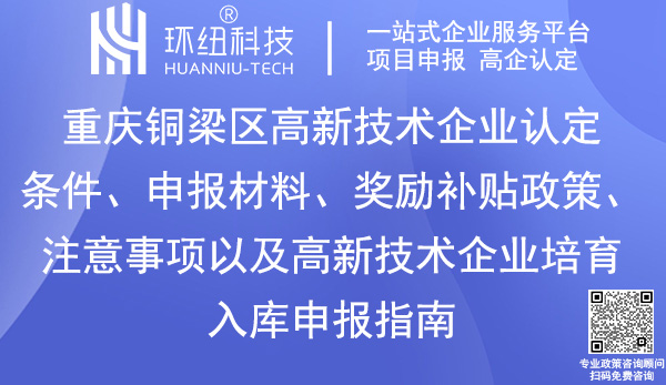 銅梁區高新技術企業認定申報